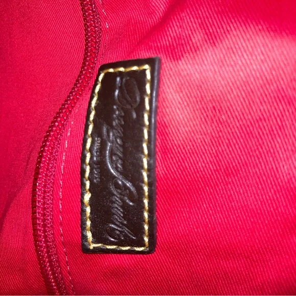 Red Suede Dooney & Bourke Shoulder Bag - Picture 8 of 9